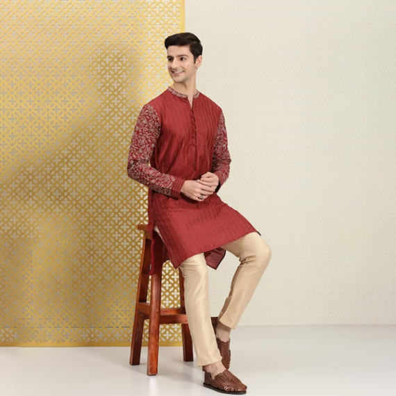 http://13.233.79.61/products/men-red-gold-toned-ethnic-motifs-printed-thread-work-kurta