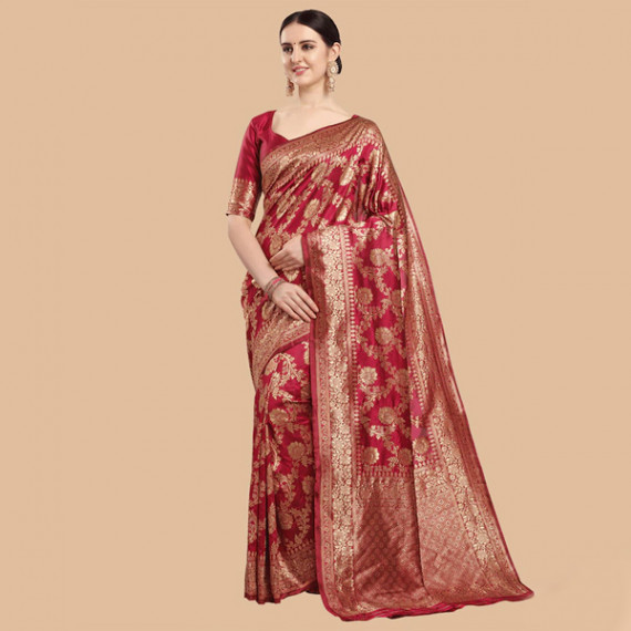 http://13.233.79.61/products/maroon-gold-ethnic-motifs-zari-silk-blend-banarasi-saree